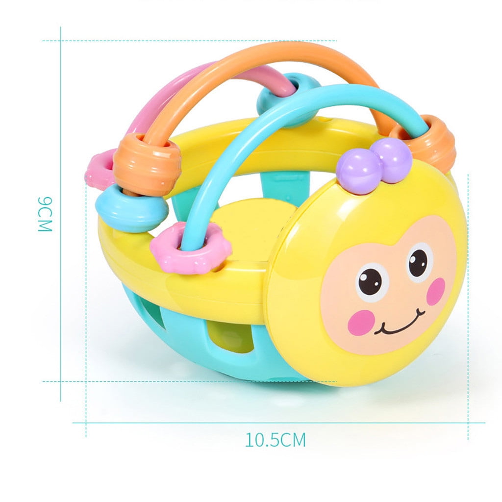 PEONAVET Baby Toys Baby Toys 6 To 12 Months Soft Baby Toy Bell Rattles Ball Toy Infant Toy Plastic Hand Bell Kids Christmas Gifts