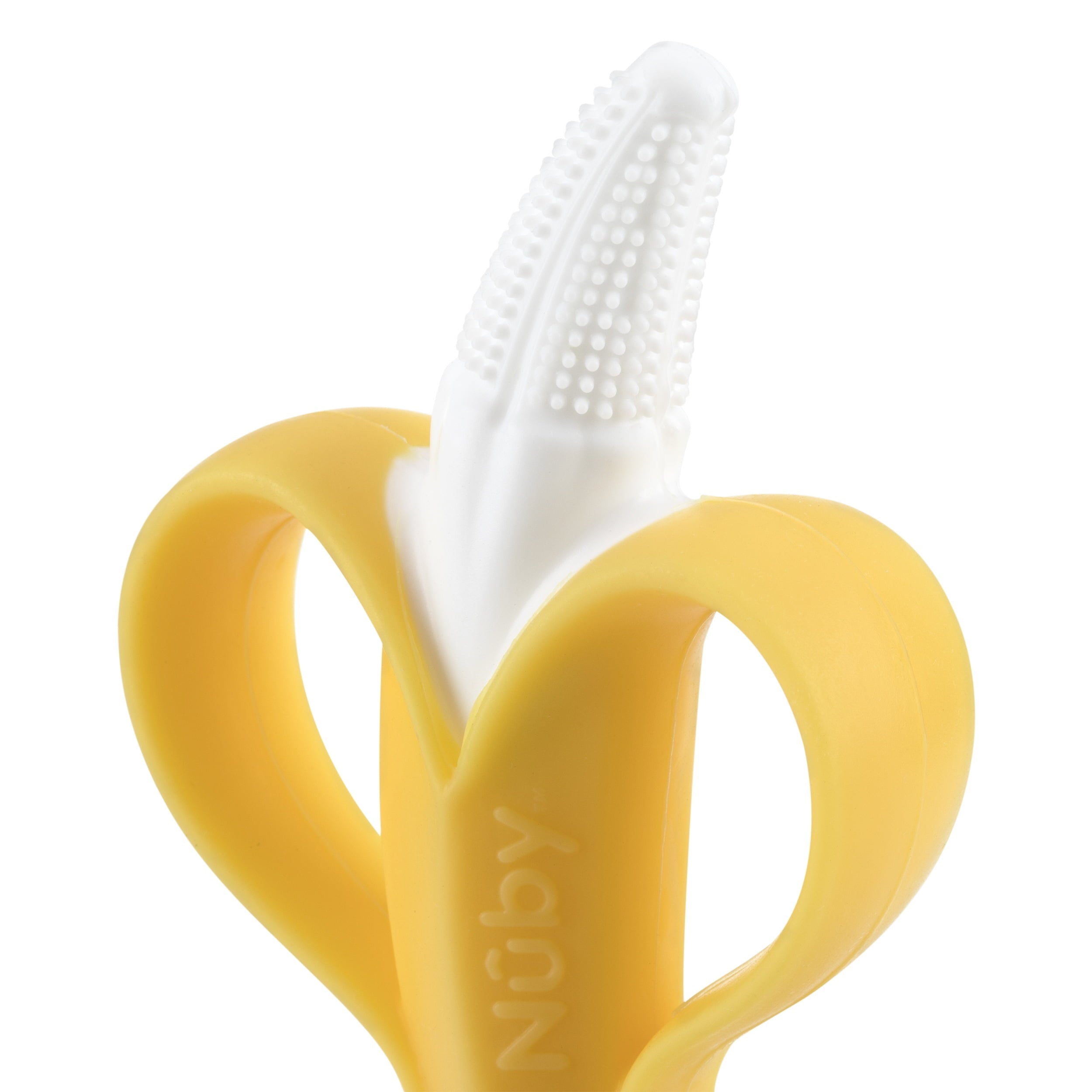 Nuby NanaNubs Yellow Banana Massaging Toothbrush for Baby