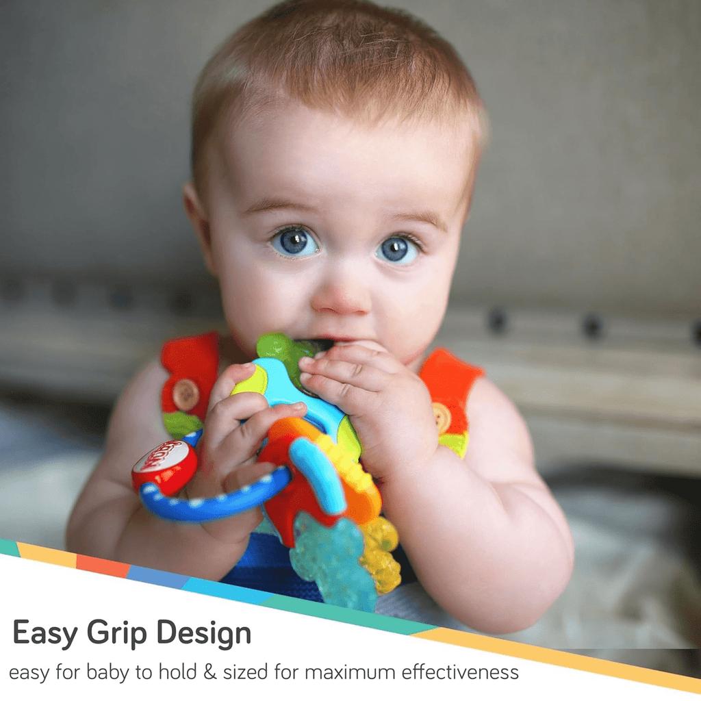Nuby Ice Gel Keys Baby Teether, Neutral, Infant