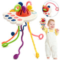 AiTuiTui Sensory Montessori Baby Toys , Toddler Learning Travel Toys for 18 Months Boy Girl Birthday Gifts, Soft Pull String Fidget Bath Toys for 18  24Months Infant Newborn