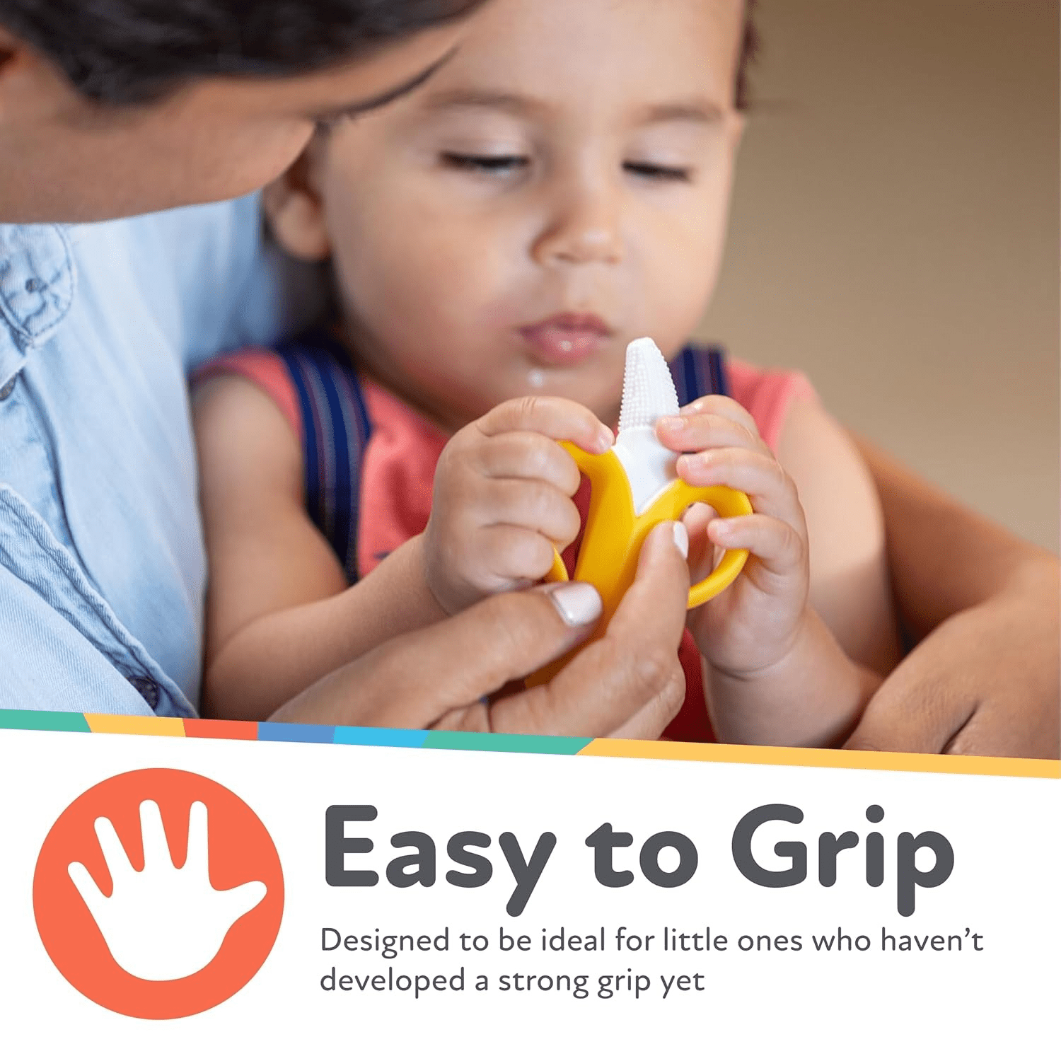 Nuby NanaNubs Yellow Banana Massaging Toothbrush for Baby